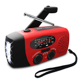 1000mAh Protable Hand Radio Solar Crank Dynamo Powered AM/FM/NOAA Weather Radio Use Emergency LED Flashlight And Power Bank