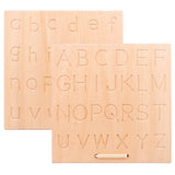 Alphabet Tracing Board Double Sided Letters/ Number with Wood Stylus Pen Montessori Toys for Toddlers Preschool Sensory Play
