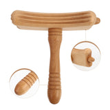 Wooden Guasha Stick Durable Scrapping Stick Whole Body Scrapping Stick