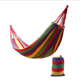 1pc rainbow Outdoor Leisure Portable Hammock canvas Hammocks Ultralight Garden Sports Home Travel Camping Hammock 280*80cm U3