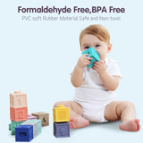 12pcs Baby Toy Silicone Building Blocks Toddler 3D Hand Grasp Cube Training Toy Newborn Molars Education Tactile Perception Toy