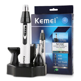 4 IN 1 Electric Shaver Rechargeable Silent clippers Hair Trimmer Nose hair Beard Razor Safe Wireless Shaver for Men moser vitek