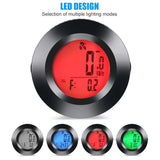 Bicycle Computer Set Wireless Waterproof Digital Round Luminous Speed Measurement Odometer Bike Speedometer