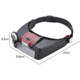 LED Head-mounted Watch Maintenance Magnifying Glasses For Reading Optivisor Magnifying Glass Loupes Jewelry Watch Repair Tool