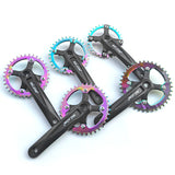 Mi.Xim Single Speed Bike Crankset with Chainring 130 BCD Bicycle Crank Parts Fixed Gear Bike Chainwheel Set