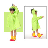 Hot Sale Cute Dinosaur Raincoat Waterproof Children Kids Rain Jacket Boys Girls Rain Coat Outdoor Trench Poncho Student Rainwear