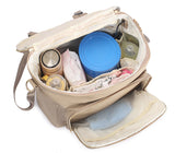 New Design Diaper Backpack Vegan Leather Baby Bags for Mom Dad Waterproof Changing Bag with Changing Pad Nappy Nursing Bags