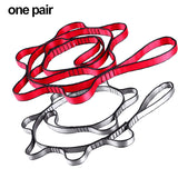2pcs Yoga Extend Belt Adjustable Daisy Chains Strong Climbing Strap Multi Loop Nylon Strap Rope For Aerial Yoga Hammock / Camp