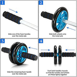 Resistance Bands Push Up Stand Bar Abdominal Wheel AB Roller Jump Rope Grip Strength Exercise Home Gym Fitness Muscle Trainer