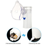 Portable Nebulizer Machine Inhaler Health Care Ultrasonic Atomizer Mist Unisex Adult Kids For Home Daily Use Steaming Tool USB
