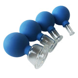 1 Set of 4pcs Vacuum Cupping Cups Back Body Massager Household Suction Vacuum Can (Brown)