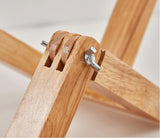 New Wood Robot Shape Folding Table Lamp Creative Bedroom Study Desk Bedside Night Light Linen Lamp Shade Table Lamp 5W Bulb