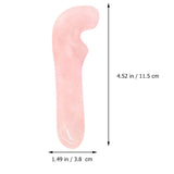 Crystal Massage Wand Natural Jade Massage Stick Gua Sha Scraping Tool for Acupuncture Trigger Point (Pink)