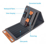 CHOETECH Solar folding Charger 14W USB Output Devices Portable Waterproof Solar Panels for iPad iPhone X XS samsung Smartphones