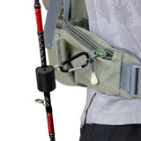 Fishing Rod Holder Clip Metal Housing Support Wearable Belt Clip Rod Holder Stand Up Pole Strong and Sturdy Fishing Accessories