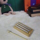 1/2/3/5/8-Tone Wooden Tabletop Chimes with Mallet Percussion Educational Instrument for Prayer Yoga Meditation Musical Chime Toy