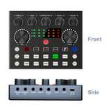 Voice Changer 7 Modes Noise Reduction Independent Adjustment Live Sound Card Multiple Effects Streaming Universal Mixer Board
