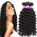 Real Hair Wig Deep Curly Human Hair Bundle12A