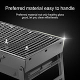 Barbecue Charcoal Grill Folding Portable Backyard Patio BBQ Shish Kebab Meat Cooker Tool for Outdoor Camping Hiking Picnic