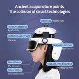 Electric Head Massager, Head Massage Helmet with 177 Massage Tentacles Heat 10 Modes of Massage Kneading Air Compression for Str