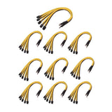 10Pcs S7 S9 to 5X PCI-E PCIe 6Pin GPU Graphics Card Splitter Power Cable BTC Miner Bitcoin S11 T9+X10 L3+A3 A841 M3 P3