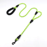1.8m Pet dog leash Reflective nylon double handle dog walk training leashes for large small dog cat pet supplies Dropshipping