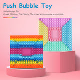 New Silicone Square Chessboard Push Bubble Board Autism Toy Kids Sensory Toy poped kids gift brinquedo anti estresse