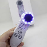 Warm Photon Beauty Apparatu Photorejuvenation Beauty Vibration Red Blue LED Light Therapy Facial Device for Skin Nursing Lifting