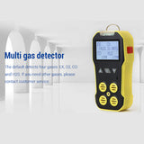 4 In 1 Gases Detector (O2+H2S+CO+LEL) 2 Inch LCD Display Toxic Harmful Gases Detector Combustible Gases Leak Detection