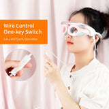 3 Colors LED Light Therapy Eyes Mask Massager Photon Treatment 40℃ Warm Massage SPA Vibration LED Face Mask Eye Wrinkle Removal