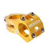 Bicycle Stem Wear-resistant MTB Bike Handlebar Stem 31.8mm Adjustable Aluminum Short Handlebar Stem Riser Fixed Bike Bar Stem