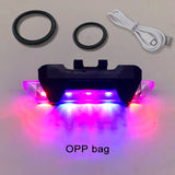 Bicycle Light Waterproof Rear Tail Light LED USB Rechargeable Mountain Bike Cycling Light Taillamp Safety Warning Light