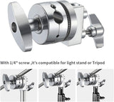 Multi Functional Heavy Duty 2.5-inch Grip Head Swivel Head Holder Mounting Adapter for Light Stand Extension Boom Arm