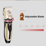 Electrical Pet Hair Trimmer Professional Grooming Kit Rechargeable Pet Cat Dog Clipper Shaver Set Animals Hair Cutting Machine