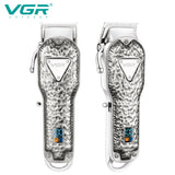 Full Metal Cordless Adjustable Hair Trimmer For Men Professional Hair Clipper Barber Electric Beard Hair Cutting Machine
