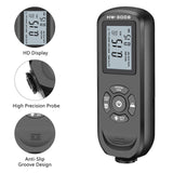 HW-300S Coating Thickness Gauge High Accurancy Paint Film Thickness Tester LCD Backlight Display Thickness Measuring Tool