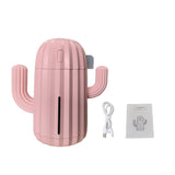 Air Humidifier Home Office Mini Air Diffuser Cactus Design USB Powered 340ml LED Humidifier USB Version