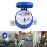 Garden Home Kitchen Universal Smart 15mm 1/2inch Cold Water Meter Rotary Counter Flow Measure Tap Clear Readings Digital Display