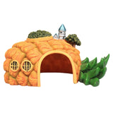Aquarium Resin House Decoration for Fish Tank Caves Aquatic Pets Hideout for Betta Fish Mushroom/Pineapple/Conch/Anchors