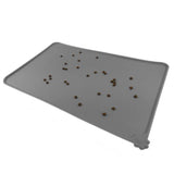 Waterproof Pet Mat For Dog Cat Solid Color Silicone Pet Food Pad Pet Bowl Drinking Mat Dog Feeding Mat Placemat Easy Washing