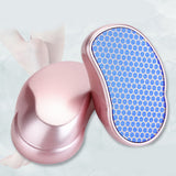 Foot File Remove Dead Skin Glass File and Rub Foot Board Nano Glass Foot Grinder (Rosy Golden)