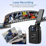 Boblov KJ21 Body Worn Camera HD 1296P DVR Video Security Cam IR Night Vision Wearable Mini Camcorders police camera