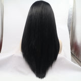 Lace wig European beauty long straight hair in the differentiation fiber head cover Lace front wigs
