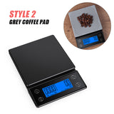 3kg/0.1g 5kg/0.1g Coffee Scale With Timer USB Charging Kitchen Scales LCD Digital Electronic Scale Baking Cooking Weighing Tools
