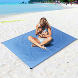 Waterproof Pocket Beach Blanket Outdoor Camping Mat Lightweight Compact Outdoor Picnic Mat Ground Sheet Tarp