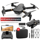 2021 New V4 Rc Drone 4k HD Wide Angle Camera 1080P WiFi Fpv Drone Dual Camera Quadcopter Real-time Transmission Helicopter Toys