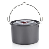 Hot Selling Outdoor Supplies Aluminum Alloy 4L Camping Hanging Single Pot Camping Picnic Soup Pot  Camping Stove