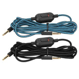 Gaming Headset Cable Woven Earphone Cord with Volume Control and Mute Switch for Logitech G Pro/G Pro X/G433/G233 Headphone