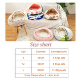 Ultra Soft Plush Cat Tent Cave Bed Pet Dog Beds Cushion Comfortable Nest Donut Cuddler Self Warming Sleeping Bed for Cats Puppy