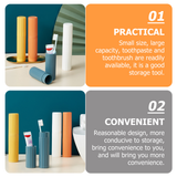 3pcs Travel Storage Box Portable Washing Cup Multi-purpose Toothbrush Case
